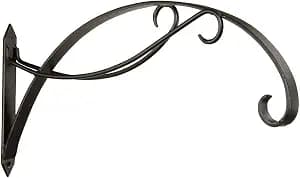 Achla Designs B-36 Scroll Bracket, Black, 13.5" H