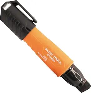 Klein Tools 86103 Skribes XL Permanent Marker, Chisel Tip, Professional-Grade Ink, Multi-Surface Jobsite Marker for Wet, Dry and Oily Surfaces, Black