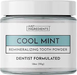 Remineralizing Tooth Powder – Fluoride-Free Oral Care – Gently Cleans & Whitens – Supports Strong Teeth & Fresh Breath – Vegan, Non-GMO, Made with Real Food Ingredients (Regular, Remineralizing)