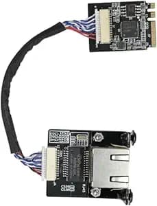Intel i226-V Gigabit 2.5G Ethernet Server NIC Card - 30CM M.2 A+E Key Interface for Enhanced Network Speeds,Support youyeetoo X1 X86 SBC