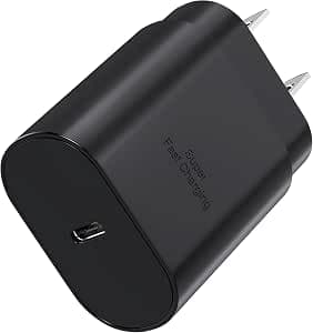 USB C Charger Block 25W PD Fast Charging Type C Wall Plug Adapter Quick Charge for Samsung Galaxy S26 S25, S24, S23, S22, S21, S20, Z Fold 3/4/5/ iPhone 17/16/Tablet