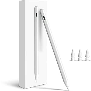 Penlike Pencil for Apple iPad A16 10th, Fast Charge Stylus Pen for 2026-2018 iPad A16/11-6th, Air 11"/13" M4/M3/M2/5th-3rd, Pro 13/11/M4/12.9, Mini A17 Pro/6/5th Palm Rejection Tilt Sensitivity