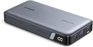 UGREEN Nexode 140W 25000mAh Laptop Power Bank Fast Charging Portable Charger with 3 Ports USB C Battery Pack Power Bank Compatible with Dell, HP, ASUS, iPad, iPhone Air/17, Galaxy S25, AirPods