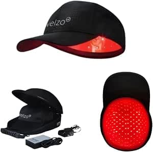 Welzo Blueprint Red Light Therapy Hair Cap – 650nm LED Laser Hair Growth Cap for Men & Women – Red Light Hair Therapy for Hair Regrowth, Scalp Health & Hair Loss Treatment – Rechargeable Design