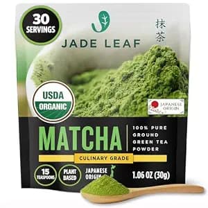 Jade Leaf Matcha Organic Culinary Grade Matcha Powder - Japanese Green tea for Baking, Smoothies, Lattes, and Skin Care, 30g / 1.06 Ounce (Pack of 1)