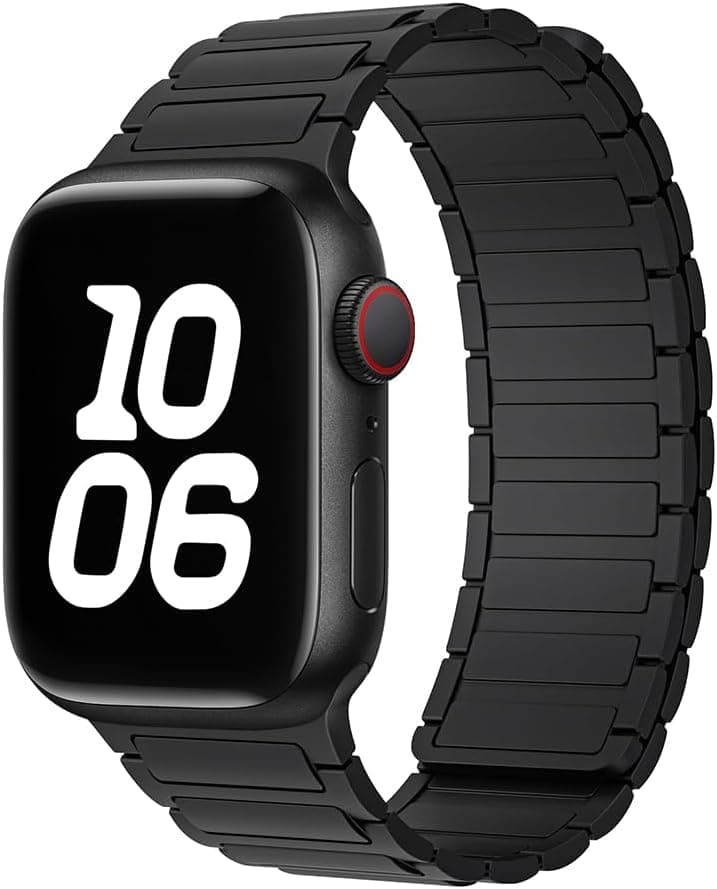 Magnetic Watchband Compatible with Apple Watch for Men 44mm 45mm 46mm 49mm 42mm 41mm 40mm 38mm Women, Silicone Sport Strong Magnet Strap for iWatch Series 11 Ultra 3 Ultra 2 Se 10 9 8 7 6 5 4 1