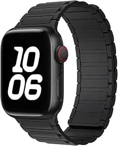 Magnetic Silicone band Compatible with Apple Watch for Men 44mm 45mm 46mm 49mm 42mm 41mm 40mm 38mm Women, Silicone Sport Strong Magnet Strap for iWatch Series 11 Ultra 3 Ultra 2 Se 10 9 8 7 6 5 4 1