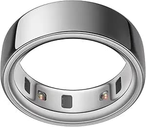 Oura Ring 4 - Silver - Size 8 - Sleep, Activity, Women’s Health, AI Advisor, Up to 8 Days of Battery Life, Size Before You Buy, Android & iOS Compatible