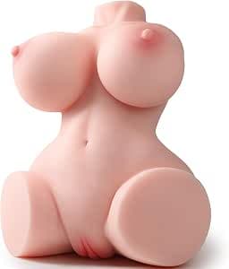 Sex Doll for Men Male Masturbator - 13.3 LB Life-size Female Sex Dolls with Realistic Big Boobs Pocket Pussy Ass, 3D Textured Realistic Vaginal and Anal, Torso Adult SexToys Male Masturbators