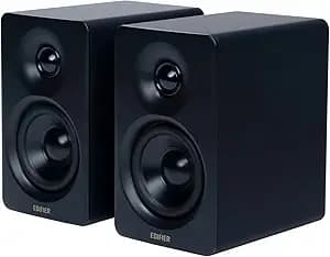 Edifier M60 Multimedia Speaker Bluetooth 5.3, 66W RMS, Hi-Res Audio & Hi-Res Wireless Audio, LDAC,3" Mid Bass & 1" Tweeter, USB-C & Aux Inputs, Compact Desktop Speaker – Black