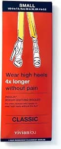 Vivian Lou Weight Shifting Insoles for High Heels, All-Day Comfort, Foot Pain Relief (Color: Transparent) Not Gel Inserts Pads or Cushions (Small US 6 to 7.5 Women Shoes)