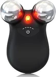 Microcurrent Facial Device,Latest Red Light Technology,Enhances The Ability to Lift The Face and Tighten The Skin,Facial Wrinkle Equipment,Smart Photon Micro-Current Device,Model:EP-300. (Black)