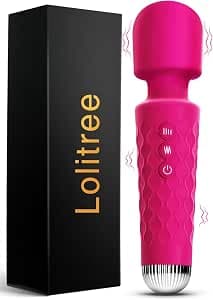 Vibrator Wand Vibabrator for Women, Powerful 20×10 Magic Flexible Massager with AI Sync Mini Sex Toys, Silent Wand for Clitoris Stimulation, Lolitree Anal Bullet Vibrators Adult Sex Toyscouples