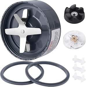 8 Pieces Blender Replacement Parts Extractor Blade for NutriBullet 600w 900w including Gasket Shock Pad and Gear