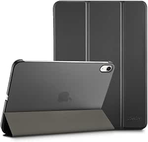 ProCase Case for iPad (A16) 11th Generation 2025 11 Inches/iPad 10th Generation 2022 10.9 Inches, Slightly Transparent Hard Protective Case Cover Auto Sleep/Wake - Black
