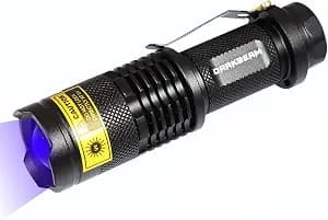 DARKBEAM UV 365nm Light Wood's Lamp Blacklight Ultraviolet Flashlight Mini | LED Black Light, Portable Handheld, for Cat Ringworm, Dog Urine, Pet Stains, Scorpions, Counterfeit Detection, Resin Curing