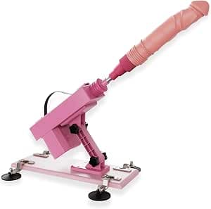 Sex Machine with 8" Dildo Attachment - Thrusting Dildo Machine with Adjustable Speeds for Enduring, Enhanced Masturbation - Versatile & Stable Operation Sex Toy for Men & Women