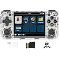RG35XX Plus Retro Video Handheld Game Console 3.5 in IPS Screen Linux OS 64G TF Card with 5500 Classic Games Built-in 3300mAH Battery Compatible with 5G WiFi and Bluetooth 4.2(White)