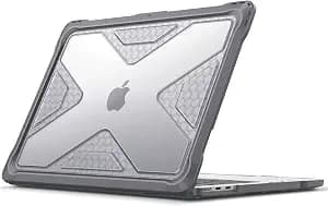 Fintie Case for MacBook Air 13.6 Inch A3449 A3240 A3113 A2681 (2022 2023 2024 2025 2026 Release) - Heavy Duty Rugged Hard Shell Case Cover for MacBook Air 13 Inch M2 M3 M4 M5 Chip, Gray