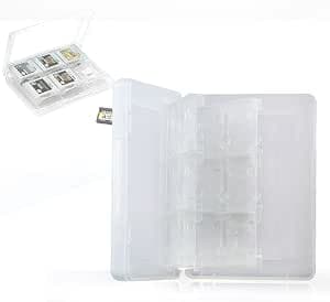 Gamecase Game Case for 22 Games and 2 Memory Cards for Nintendo 3DS XL, 3DS, 2DS, DSi XL, DSi and DS Games, White