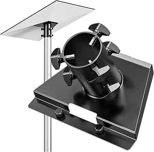 [Improved Version] Starlink Gen 3 Pipe Adapter, Starlink Mast Bracket, Starlink V3 Mounting Plate for Roof, Compatible with Starlink Standard Antenna, Fits 1.1-2.1in (28-54mm) Poles