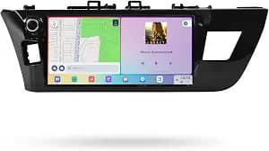 8GB+256GB Car Stereo for Toyota Corolla 2014-2016, 10.33" QLED, 1280x720 Touch Screen Head Unit Wireless CarPlay, Android Auto, GPS Navigation, FM/AM Radio, Plug and Play Upgrade, 5G WiFi 4G LTE