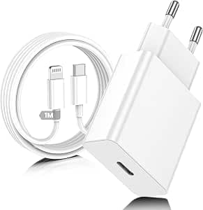 Charger for iPhone 14/14 Pro/14 Pro Max/14 Plus/13/12/11/XS/XR/X/SE,USB C Quick Charger with 1M Cable Plug Adapter for Apple iPhone 13 Pro Max/12 Mini/11 Pro/iPad