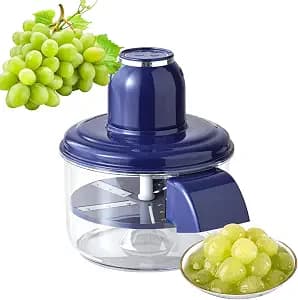 Portable Automatic Electric Fruit Peeler, Grape Peeling Machine, Electric Garlic Peeler, Multifunctional Automatic Fruit & Vegetable Peeling Machine (Blue)