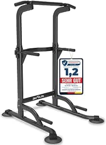 DH FitLife Power Tower Dip Station | Pull-Up Bar Freestanding | Dip Bar Back Trainer | Power Station Strength Tower | Fitness Station | Power Rack for Home Gym | Strength Training for Home