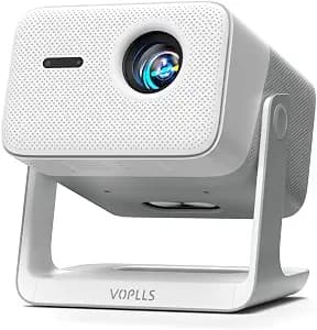 【3000 ANSI Official Licensed Google TV】4K Smart Projector with WiFi and Bluetooth, VOPLLS Outdoor Projectors with Dolby/Auto Focus, Portable Movie Phone Wireless Gaming Wifi Proyector for Bedroom/Home