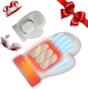 2025 New Hand Massager with Heat and Compression, Hand Massager with 3 Massages, 3 Temps (108°F ~ 121℉), 5 Strengths for Arthritis, Wrist & Carpal Tunnel Relief, Hand Massage, Gift for Women/Men