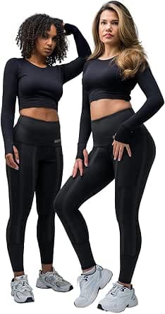 Skinnify Resistance Band Leggings for Women - High Waisted Sports Trousers Compression Leggings