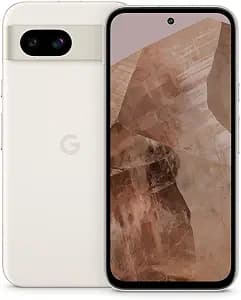 Google Pixel 8a 5G (128GB, 8GB) 6.1", Tensor G3 4nm, Android 14 US Model Unlocked (Porcelain) (Renewed)