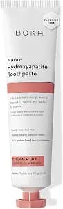 Boka Fluoride Free Toothpaste, Nano Hydroxyapatite Toothpaste, Appropriate for Sensitive Teeth - for Adult, Kids Oral Care - Cinnamon Mint Flavor, 4 Fl Oz 1Pk US Manufactured