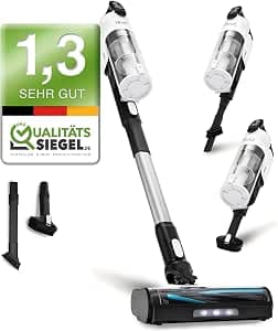 Levoit - Battery Vacuum Cleaner - Running Time for 75 ㎡ - Wireless Vacuum Cleaner - 4-in-1 Vacuum Cleaner - 99.9 Percent Filter Performance - Anti Tangle - for Pet Hair/Carpets/Hard Floors/Car - LVAC