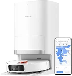 Xiaomi X20+ Robot vacuum and mop, All-in-one base station, 140 Min Battery Life，S-Cross™ structured light obstacle avoidance, 6000Pa Suction, Mi/Xiaomi Home App control