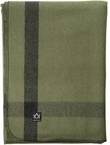 Arcturus Rainier Wool Blanket - 4.5lbs Warm, Heavy, Washable, Large | Great for Camping, Outdoors, Survival & Emergency Kits (Four Cedars)