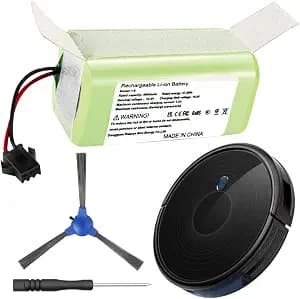 4000mAh Replacement Battery for Eufy RoboVac 11 11S 30 30C 15C 15T 12 35C 15C MAX, For Ecovacs Deebot N79S 500 N79 DN622, for Tesvor X500 Robot Vacuum Cleaners, For Goovi F007C D380 D382, Amarey A800
