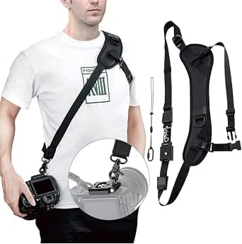 Neoprene Camera Neck Strap Adjustable Camera Loop Belt Over The Shoulder Strap