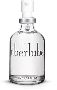 Uberlube Premium Silicone Lube (1.86 Fl Oz.) Unscented, Long Lasting Sex Lube, Waterproof, Ultra Smooth Performance, Personal Lubricant for Privacy & Toys, Vaginal & Anal Use, OBGYN Recommended
