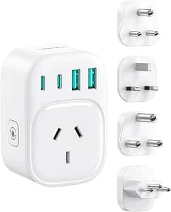 LENCENT Type D, G, M and N Travel Adapter, Universal Plug Adaptor for Brazil, India, South Africa, UK, Singapore, Sri Lanka, Maldives