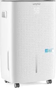 Waykar 150 Pints 7,000 Sq. Ft Energy Star Dehumidifier with Drain Hose for Commercial and Industrial Large Rooms, Home, Basements, Storages, Warehouses and Bedrooms