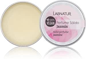 Labnatur Solid Jasmine Perfume – Delicate and Floral Scent – Natural and Alcohol Free – Lasting Fragrance – With Vegetable Oils – For Women and Men – Made in Spain – 15 ml