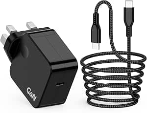 65W GaN USB C Charger for DJI Mini 5 Pro/4 Pro/4K/3/3 Pro, Neo/Neo 2, Mavic 4 Pro/3 Pro, Avata 2, Air 3/3S Drone, RC Pro/RC Pro2, Osmo Action 6/5 Pro/4/3, Mobile 8/7P/7/6,DJI USB C Power Adapter
