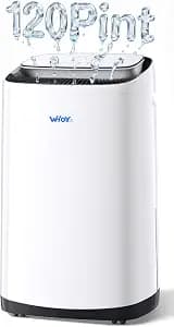 120 Pints Dehumidifier for Basement up to 6,000 Sq. Ft, Smart App Control & Intelligent Humidistat, Large Capacity with Drain Hose, Ultra Quiet & Energy Efficient for Whole Home, Garage