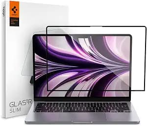 Spigen Tempered Glass Screen Protector [Glas.tR Slim] Designed for Macbook Air 13 inch M5 (2026) / M4 / M3 / M2