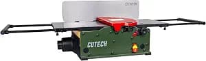 Cutech 401120HI-IF 12-Inch Spiral Cutterhead Benchtop Jointer with Cast Iron Tables, 24 TC Inserts, Extra Large 24" x 6" Cast Iron Fence, Additional 8½" Fence Enhancement Brackets, and a 12-amp Motor