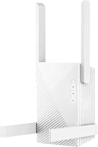 WiFi Extender Signal Booster Coverage, Dual Band 2.4GHz & 5GHz Internet Boosters, Easy Setup, Eliminate Dead Zones for Home, Office, Multi-Story House, Gaming & Remote Work Repeater (White-1200)