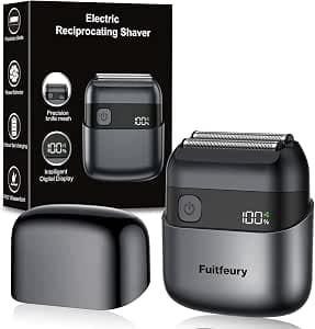 Foil Shaver, Electric Shavers for Men,10000 RPM Close & Smooth Daily Shaving, Wet & Dry Electric Razor with 90 Min Runtime, USB-C Fast Charge, IPX7 Waterproof for Travel, Shower & Home Use, Black