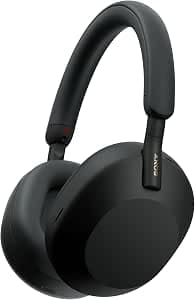 Sony WH-1000XM5SA Special Edition with Soft Case, Active Noise Reduction, Bluetooth, Clear Call Quality, High Resolution Audio, Up to 30 Hours Battery Life, Compatible with iOS and Android - Black